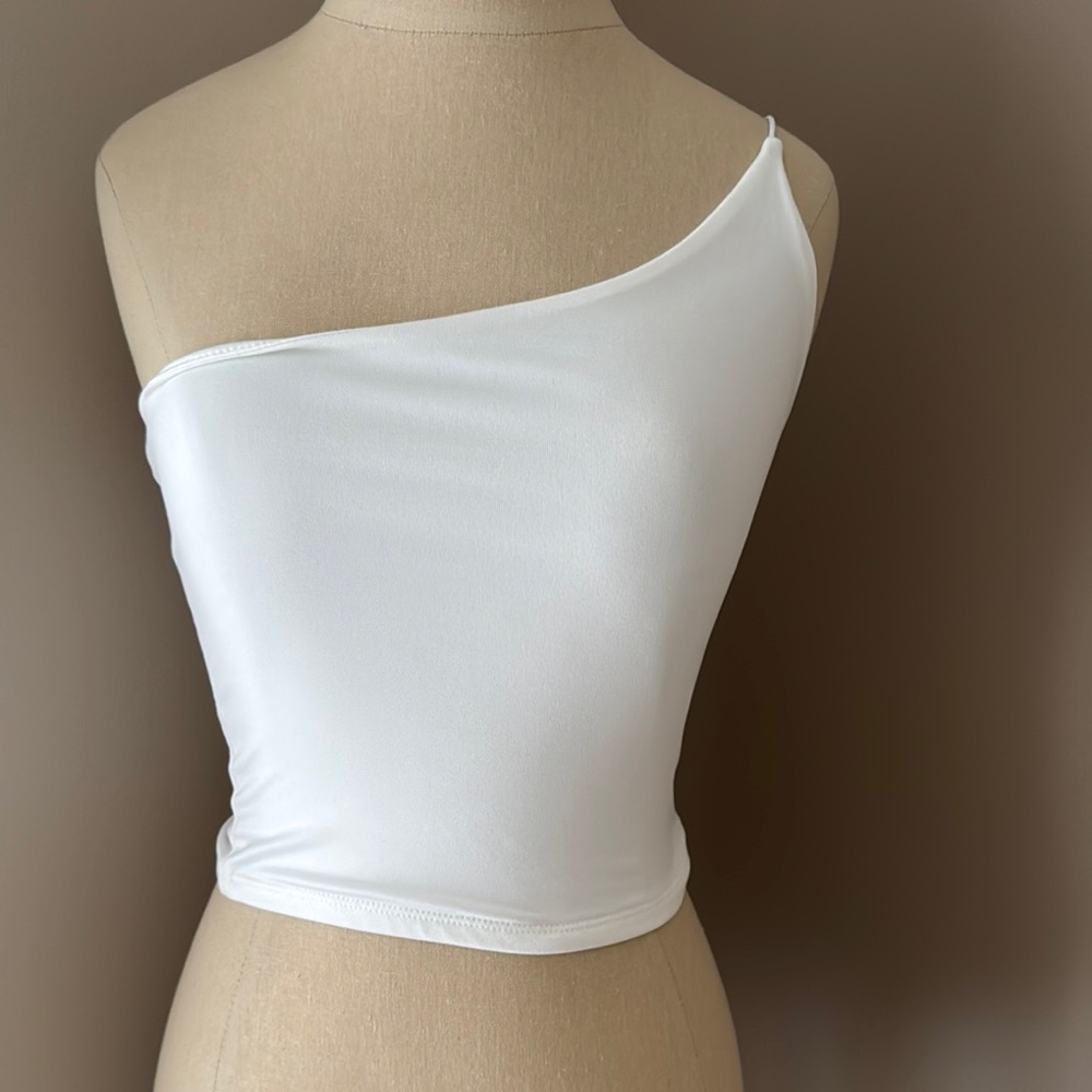 White One-Shoulder Top